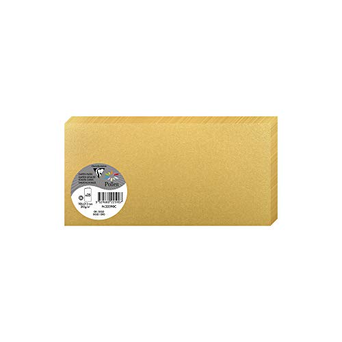 Clairefontaine 21506 C Pollen Pack 25 Klappkarten 10,6 x 21,3 cm 21.30 x 10.60 x 0.10 gold Clairefontaine 21506 C Pollen Pack 25 Klappkarten 10,6 x 21,3 cm 21.30 x 10.60 x 0.10 gold von Clairefontaine