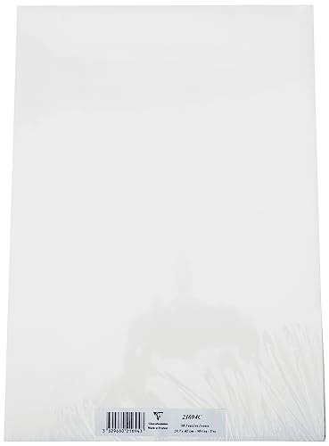 Clairefontaine 21694C Skizzenpapier (90 g, DIN A3, 29,7 x 42 cm, 50 Blatt, ideal für Künstler oder die Schule) weiß von Clairefontaine