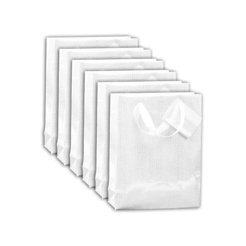 Clairefontaine 223758Cpack – ein Set mit 5 Premium-Geschenktüten – mittelgroß – Maße: 17 x 6 x 22 cm – 170 g – Motiv: weiße Vögel – Ideal für: Taschenbuch, Spielbox, Parfüm von Clairefontaine
