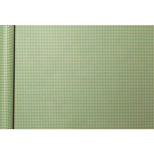 Clairefontaine 223824C - Rolle Geschenkpapier Tiny rolls Kraft mit Schuppermuster (5 m x 0,35m, innovative Breite, einfach zum Transportieren, 70g, Blauer Engel) 1 Rolle, grün von Clairefontaine