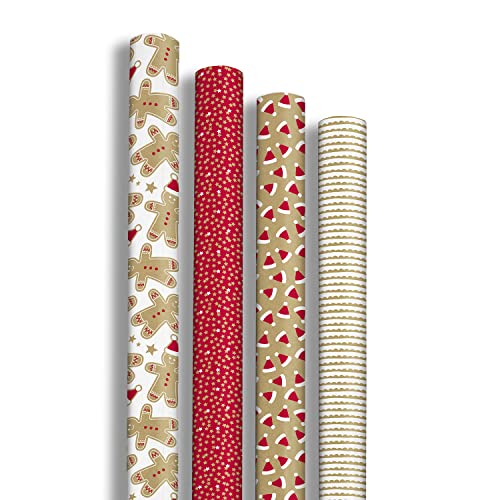 Clairefontaine 223897AMZC - Karton mit 12 Rollen Geschenkpapier Kraft 70g, 2x0,70m, ideal für Weihnachten, Lebkuchen, 1 Karton Clairefontaine 223897AMZC - Karton mit 12 Rollen Geschenkpapier Kraft 70g, 2x0,70m, ideal für Weihnachten, Lebkuchen, 1 Karton von Clairefontaine