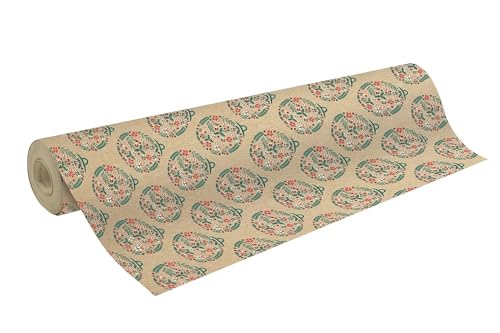 Clairefontaine 223899C - Rolle Geschenkpapier Kraft 70g, 50x0,70m, ideal für Geschenke, Weihnachtskugel, 1 Rolle Clairefontaine 223899C - Rolle Geschenkpapier Kraft 70g, 50x0,70m, ideal für Geschenke, Weihnachtskugel, 1 Rolle von Clairefontaine