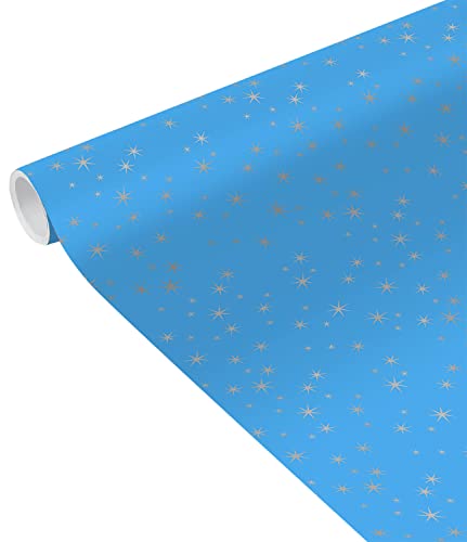 Clairefontaine 231621UNICEFC - Rolle Geschenkpapier UNICEF Tiny Rolls, 5x0,35m 80g, 1 Rolle, Sternen Silber von Clairefontaine