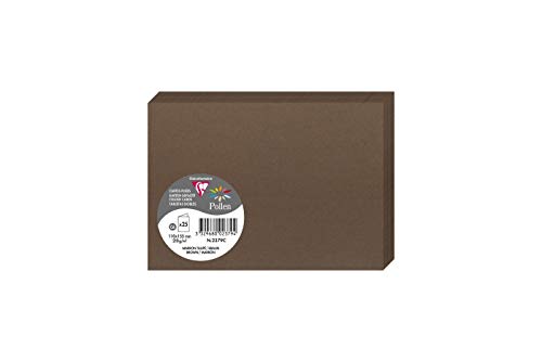 Clairefontaine 2379C - Packung mit 25 Karten Pollen, Format C6 11x15,5cm, 210g, gefaltet, ideal für Ihre Einladungen und Korrespondenz, Maulwurfsbraun, 1 Pack Clairefontaine 2379C - Packung mit 25 Karten Pollen, Format C6 11x15,5cm, 210g, gefaltet, ideal für Ihre Einladungen und Korrespondenz, Maulwurfsbraun, 1 Pack von Clairefontaine