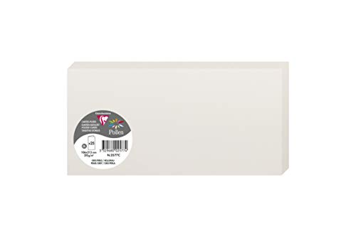 Clairefontaine 2577C Packung mit 25 Doppelkarten, gefaltet, 210g, in Format DL, 106 x 213mm, hellgrau Clairefontaine 2577C Packung mit 25 Doppelkarten, gefaltet, 210g, in Format DL, 106 x 213mm, hellgrau von Clairefontaine