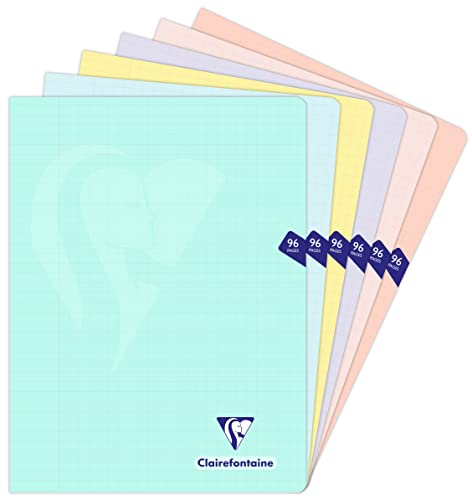 Clairefontaine 308361C - Heft Mimesys DIN A4+, 24 x 32 cm, 48 Blatt, 90g, französische Lineatur, Einband aus PP, Pastell farbig sortiert, 1 Stück Clairefontaine 308361C - Heft Mimesys DIN A4+, 24 x 32 cm, 48 Blatt, 90g, französische Lineatur, Einband aus PP, Pastell farbig sortiert, 1 Stück von Clairefontaine