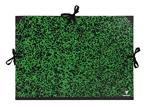 Clairefontaine 32200C Zeichenmappe Annonay, mit Bändern, ohne Innenklappen, Rücken 30 mm, DIN B3+, Innenmaße: 36,4 x 51,5 cm, Außenmaße: 37 x 52 cm grün marmoriert 1 Stück Clairefontaine 32200C Zeichenmappe Annonay, mit Bändern, ohne Innenklappen, Rücken 30 mm, DIN B3+, Innenmaße: 36,4 x 51,5 cm, Außenmaße: 37 x 52 cm grün marmoriert 1 Stück von Clairefontaine