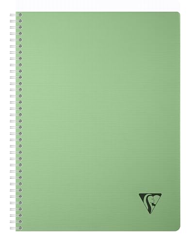 Clairefontaine 327121C - Spiralbuch Heft Linicolor Essence, DIN A4, 90 Blatt kariert 90g, Einband aus gerilltem PP, Salbeigrün, 1 Stück Clairefontaine 327121C - Spiralbuch Heft Linicolor Essence, DIN A4, 90 Blatt kariert 90g, Einband aus gerilltem PP, Salbeigrün, 1 Stück von Clairefontaine