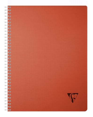 Clairefontaine 327123C - Spiralbuch Heft Linicolor Essence, DIN A4, 21x29,7 cm, 90 Blatt kariert 90g, Einband aus gerilltem PP, Rot, 1 Stück Clairefontaine 327123C - Spiralbuch Heft Linicolor Essence, DIN A4, 21x29,7 cm, 90 Blatt kariert 90g, Einband aus gerilltem PP, Rot, 1 Stück von Clairefontaine