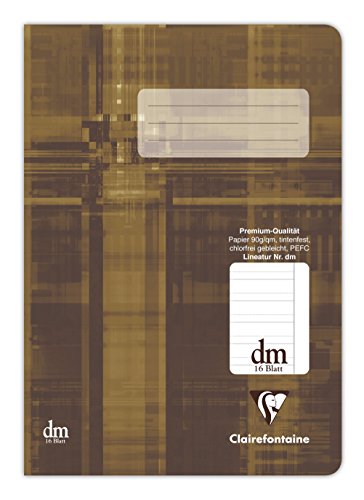 Clairefontaine 331511C - Heft ideal für die Schule, DIN A5, 16 Blatt, 90g, dm mit Rand, Braun, 1 Stück Clairefontaine 331511C - Heft ideal für die Schule, DIN A5, 16 Blatt, 90g, dm mit Rand, Braun, 1 Stück von Clairefontaine