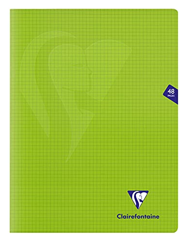 Clairefontaine 353312C - Notizbuch / Heft Mimesys, DIN A4+, 24x32 cm, 24 Blatt 90g, kariert 5/5, Einband aus Polypropylen, Grün, 1 Stück Clairefontaine 353312C - Notizbuch / Heft Mimesys, DIN A4+, 24x32 cm, 24 Blatt 90g, kariert 5/5, Einband aus Polypropylen, Grün, 1 Stück von Clairefontaine