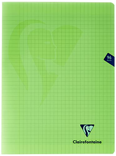 Clairefontaine 353361C - Schulheft / Heft Mimesys DIN A4+ 24x32cm, 48 Blatt 90g, französische Lineatur, geheftet, Einband aus PP, Grün, 1 Stück Clairefontaine 353361C - Schulheft / Heft Mimesys DIN A4+ 24x32cm, 48 Blatt 90g, französische Lineatur, geheftet, Einband aus PP, Grün, 1 Stück von Clairefontaine
