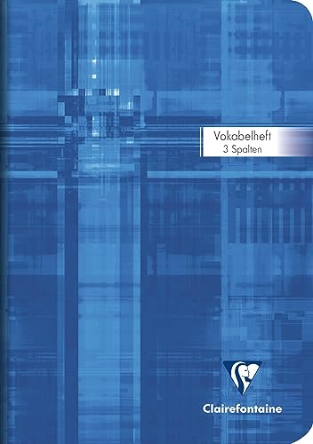 Clairefontaine 36889Cpack - Packung mit 10 Vokabelheften / Adressbücher (DIN A5, 14,8 x 21 cm liniert, 2 Mittelstrich, 90g, 32 Blatt) 1 Pack farbig sortiert von Clairefontaine