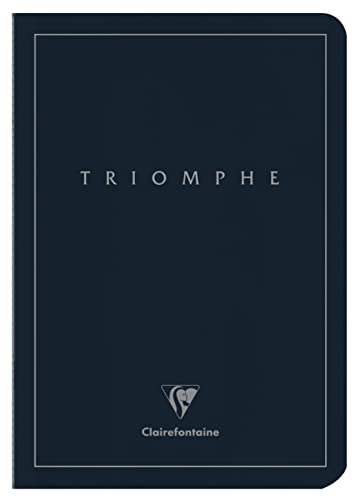 Clairefontaine 37120C - Heft Triomphe PLATINUM, DIN A5, 14,8x21cm, mit Fadenbindung, 48 Blatt blanko, Papier elfenbein 90g, 1 Stück von Clairefontaine