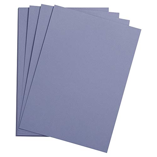 Clairefontaine 37980C - Ries mit 250 Bogen Zeichen- und Skizzenpapier Etival Color, 50x65 cm 160g, lichtecht und mit 30% Hadern, ideal für Zeichnungen und Bastelaktivitäten, Lavandelblau, 1 Ries von Clairefontaine