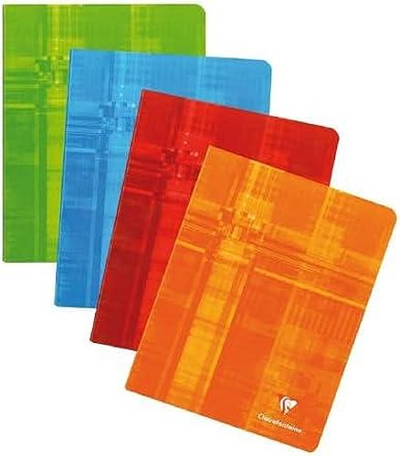 Clairefontaine 382C - Schulheft / Heft 16,5x21 cm, 48 Blatt 90g, kariert 5x5mm mit Rand, geheftet, farbig sortiert, 1 Stück Clairefontaine 382C - Schulheft / Heft 16,5x21 cm, 48 Blatt 90g, kariert 5x5mm mit Rand, geheftet, farbig sortiert, 1 Stück von Calligraphe