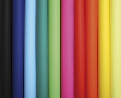 Clairefontaine 384599C - Packung mit 25 Bögen Plakatpapier, 60x80cm, 90g, farbig sortiert, 1 Pack von Clairefontaine