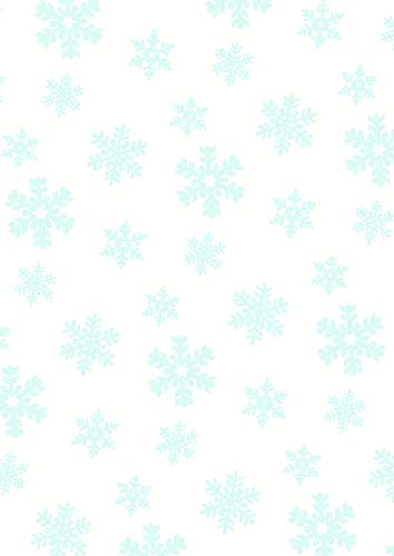 Clairefontaine 393807C Packung mit 4 Blätter Seidenpapier (50 x 70 cm, 18g/qm) 1 Pack schneeflocken blau von Clairefontaine