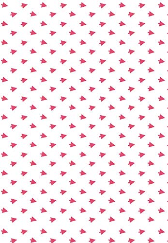 Clairefontaine 393813AMZC - Set mit 40 Blätter Seidenpapier gefaltet 50x70cm 18g, Tannenbaum Rot, 1 Set von Clairefontaine