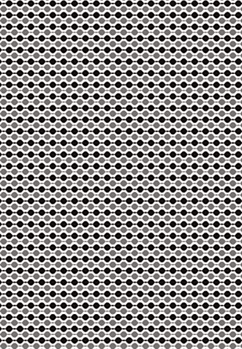 Clairefontaine 393815C Packung mit 4 Blätter Seidenpapier (50 x 70 cm, 18g/qm) 1 Pack kugel schwarz/silber von Clairefontaine