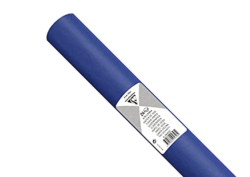 Clairefontaine 394013C Seidenpapier (Packung mit 24 Bögen, 50 x 75cm, 18 g/qm, ideal für Deko und Bastelprojekte) 1 Pack, dunkelblau von Clairefontaine