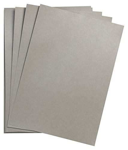 Clairefontaine 397281C Packung (mit 125 Bögen Zeichenpapier Maya, 50 x 70 cm,270g, glatt, ideal für Trockentechnik und Einrahmen) silber von Clairefontaine