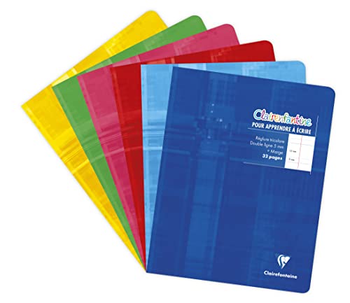 Clairefontaine 3997C - Kladde / Heft / Notizheft Clairenfantine 17x22cm, 16 Blatt Doppellinie 5mm + Rand , 90g, geheftet, farbig sortiert, 1 Stück Clairefontaine 3997C - Kladde / Heft / Notizheft Clairenfantine 17x22cm, 16 Blatt Doppellinie 5mm + Rand , 90g, geheftet, farbig sortiert, 1 Stück von Clairefontaine