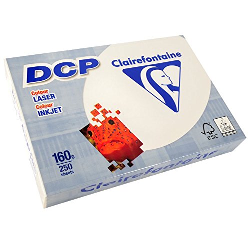 Clairefontaine 4 Stück Kopierpapier 250 Blatt Papier DCP 160 g A4 210 x 297 mm FSC zertifiziert Elfenbeinfarben von Clairefontaine