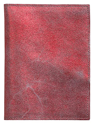 Clairefontaine 410074C Etui für Karten und Reiseunterlagen Ruby, aus Wildleder, 14,5 x 1 x 10,5cm, 1 Stück, Rot glänzend von Clairefontaine