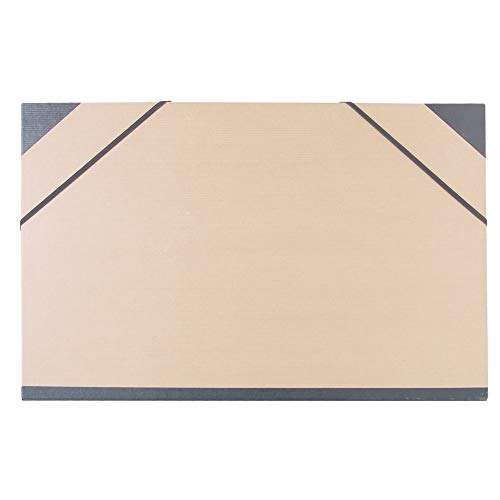 Clairefontaine 44100C Kraft Zeichenmappe (Gummizug, Rücken 30 mm, DIN A3+, innen: 29,7 x 42 cm, außen: 32 x 45 cm, ideal zur Aufbewahrung Ihrer Werke) braun von Clairefontaine