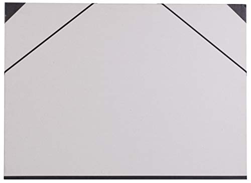 Clairefontaine 44620C Zeichenmappe (Gummizug, Rücken 30 mm, innen: 50 x 70 cm, außen: 52 x 72 cm, ideal zur Aufbewahrung Ihrer Werke) betongrau von Clairefontaine