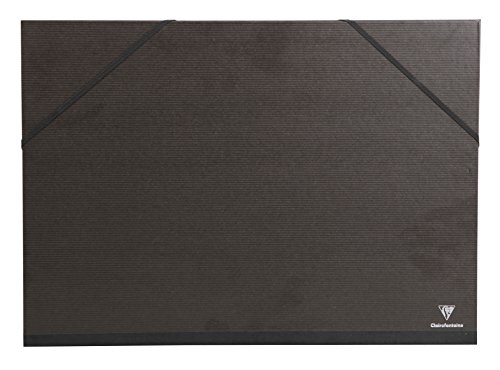 Clairefontaine 44850C Zeichenmappe Kraft Verge mit Gummizug rücken 30 mm, innen: 35 x 50 cm, außen: 37 x 52 cm, schwarz Clairefontaine 44850C Zeichenmappe Kraft Verge mit Gummizug rücken 30 mm, innen: 35 x 50 cm, außen: 37 x 52 cm, schwarz von Clairefontaine