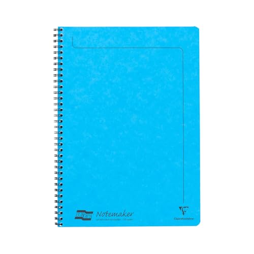 Clairefontaine 482/1148Z - Notizheft mit Spiralbindung Europa Notemakers 60 Blatt mikroperforiert 21x29,7 cm 90g liniert, 1 Stück, Türkis Clairefontaine 482/1148Z - Notizheft mit Spiralbindung Europa Notemakers 60 Blatt mikroperforiert 21x29,7 cm 90g liniert, 1 Stück, Türkis von Clairefontaine