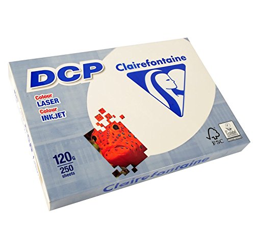 Clairefontaine 5 Stück Kopierpapier 250 Blatt Papier DCP 120 g A4 210 x 297 mm FSC zertifiziert Elfenbeinfarben von Clairefontaine