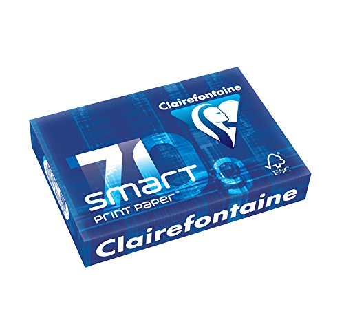 Clairefontaine 500 Blatt, Smart 70 g, A4, 210 x 297 mm, FSC-zertifiziert, Weiß Clairefontaine 500 Blatt, Smart 70 g, A4, 210 x 297 mm, FSC-zertifiziert, Weiß von Clairefontaine