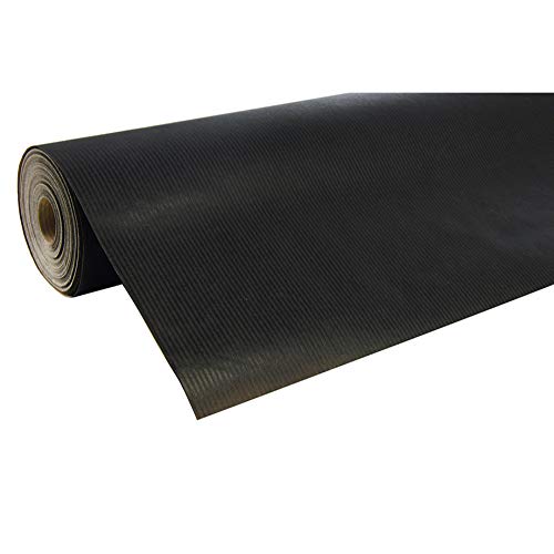Clairefontaine 507229C Rolle Geschenkpapier (250 x 0,7 m, spezielle Breite, Kraftpapier, strapazierfähig) 1 Stück schwarz von Clairefontaine