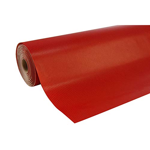 Clairefontaine 507256C Rolle Geschenkpapier (250 x 0,7 m, spezielle Breite, Kraftpapier, strapazierfähig) 1 Stück rot von Clairefontaine
