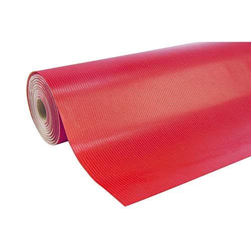 Clairefontaine 507506C Rolle Geschenkpapier (50 x 0,7 m, spezielle Breite, Kraftpapier, strapazierfähig) 1 Stück rot von Clairefontaine