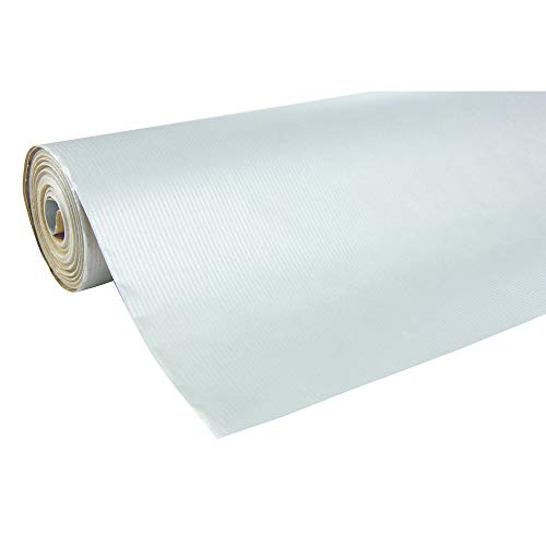 Clairefontaine 507576C Rolle Geschenkpapier (50 x 0,7 m, spezielle Breite, Kraftpapier, strapazierfähig) 1 Stück silber von Clairefontaine