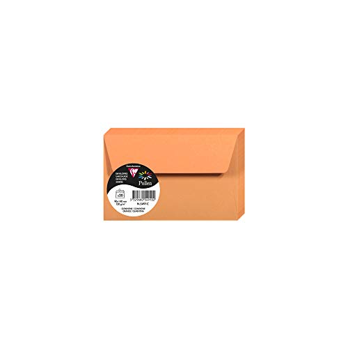 Clairefontaine 5491C - Packung mit 20 Umschläge Pollen, 90 x 140 mm, 120g, ideal für Einladungen und Korrespondenz, Orange, 1 Pack Clairefontaine 5491C - Packung mit 20 Umschläge Pollen, 90 x 140 mm, 120g, ideal für Einladungen und Korrespondenz, Orange, 1 Pack von Clairefontaine