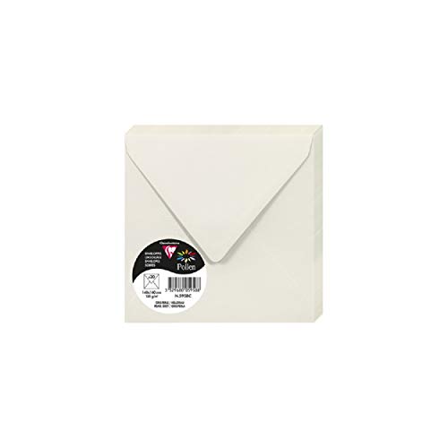 Clairefontaine 5958C - Packung mit 20 Umschläge Pollen, 14x14cm, 120g, ideal für Ihre Einladungen und Korrespondenz, Perlengrau, 1 Pack Clairefontaine 5958C - Packung mit 20 Umschläge Pollen, 14x14cm, 120g, ideal für Ihre Einladungen und Korrespondenz, Perlengrau, 1 Pack von Clairefontaine