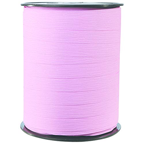 Clairefontaine 601560C Spule Geschenkband matt (250 m x 10 mm, ideal für Bastelprojekte und Geschenke) 1 Stück rosa von Clairefontaine