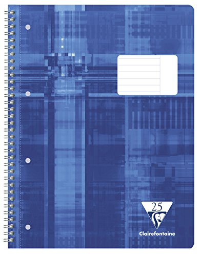 Clairefontaine 68225C - Notizbuch mit Spiralen STUDIUM A4 Innenraum gestreiften Horizontaler Rand 160 Seiten, Farbe blau Clairefontaine 68225C - Notizbuch mit Spiralen STUDIUM A4 Innenraum gestreiften Horizontaler Rand 160 Seiten, Farbe blau von Clairefontaine