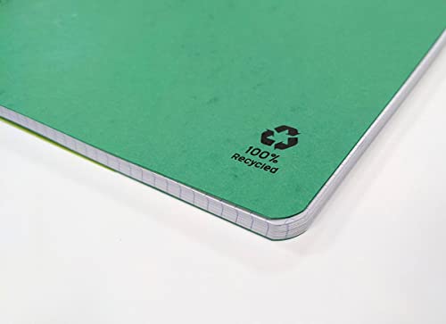 Clairefontaine 68402C - Heft Forever mit Doppelspiralbindung, DIN A4, 21x29,7cm, 60 Blatt, 90g, kariert, aus Recycling Papier, Grün, 1 Stück Clairefontaine 68402C - Heft Forever mit Doppelspiralbindung, DIN A4, 21x29,7cm, 60 Blatt, 90g, kariert, aus Recycling Papier, Grün, 1 Stück von Clairefontaine