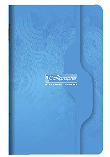 Clairefontaine 68C - Packung mit 10 Heften Calligraphe geheftet, 9 x 14 cm, kariert, 48 Blatt, 70g, farbig sortiert, 1 Pack von Calligraphe