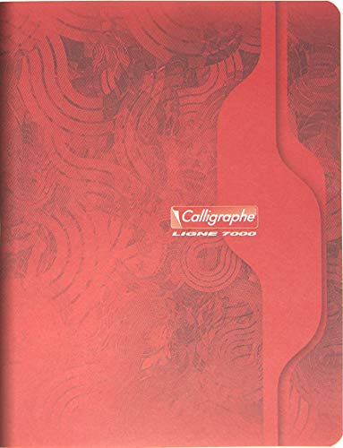 Clairefontaine 7107C - Packung mit 10 Heften Calligraphe geheftet, 17 x 22 cm, französische Lineatur, 70 Blatt, 70 g, farbig sortiert, 1 Pack von Calligraphe
