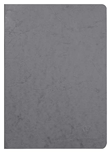 Clairefontaine 733005C Heft AgeBag (DIN A4, 21 x 29,7 cm, blanko, ideal für Ihre Notizen und Zeichnungen, 48 Blatt) 1 Stück grau von Clairefontaine