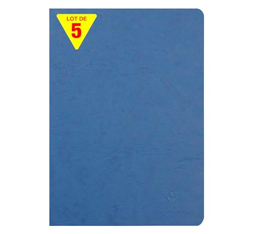Clairefontaine 733064Cpack - Packung 5 Heft - Notizbuch geheftet, Age Bag, DIN A4 21x29,7 cm, 48 Blatt, liniert mit Rand, 90g, Blau, 1 Pack Clairefontaine 733064Cpack - Packung 5 Heft - Notizbuch geheftet, Age Bag, DIN A4 21x29,7 cm, 48 Blatt, liniert mit Rand, 90g, Blau, 1 Pack von Clairefontaine