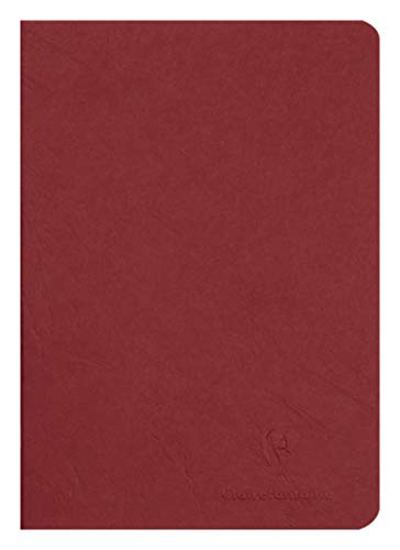 Clairefontaine 733102C Heft AgeBag (DIN A5, 14,8 x 21 cm, blanko, ideal für Ihre Notizen und Zeichnungen, 48 Blatt) 1 Stück rot von Clairefontaine