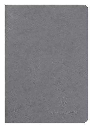 Clairefontaine 733105C Heft AgeBag (DIN A5, 14,8 x 21 cm, blanko, ideal für Ihre Notizen und Zeichnungen, 48 Blatt) 1 Stück grau von Clairefontaine